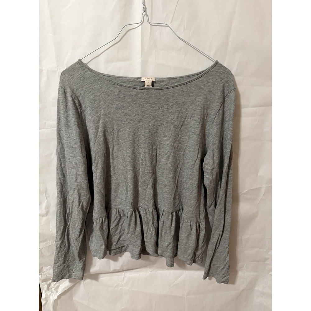 J.Crew long sleeve Grey Shirt Size XL